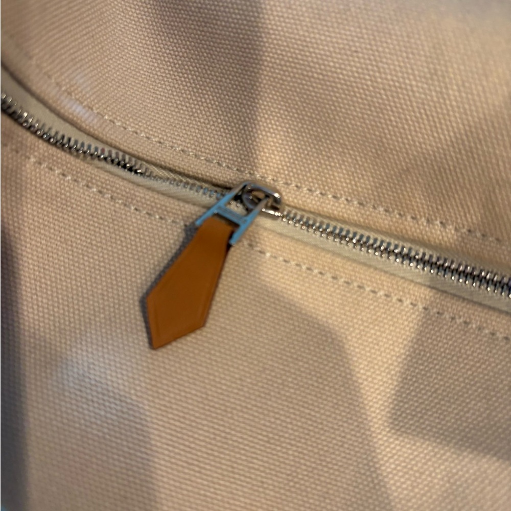 Hermès Beige Canvas Pouch - Picture 3 of 7
